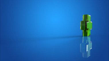 Eczane işareti yeşil haç