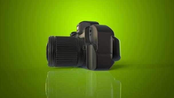 Цифровая фото- и видеокамера — стоковое видео
