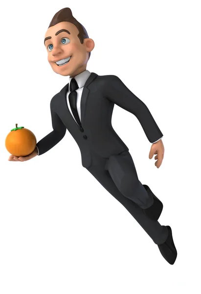 Cute cartoon businessman — Stock Photo, Image