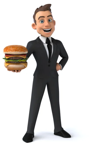 Cute cartoon businessman — Stock Photo, Image