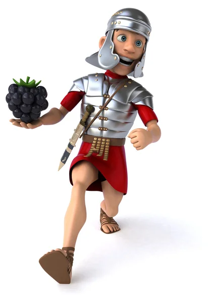 Söta tecknade romersk soldat — Stockfoto