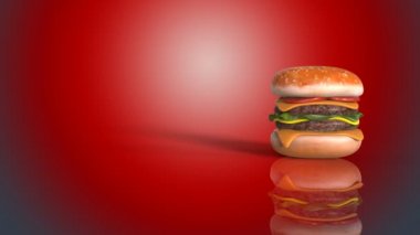 lezzetli dönen humburger