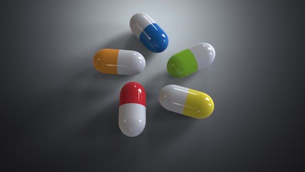 Cinq pilules tournent 