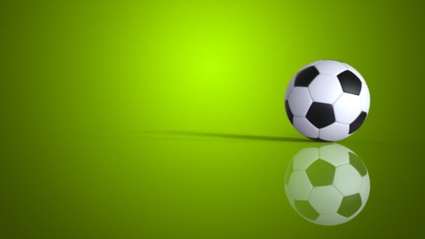 Computer generato pallone da calcio — Video Stock