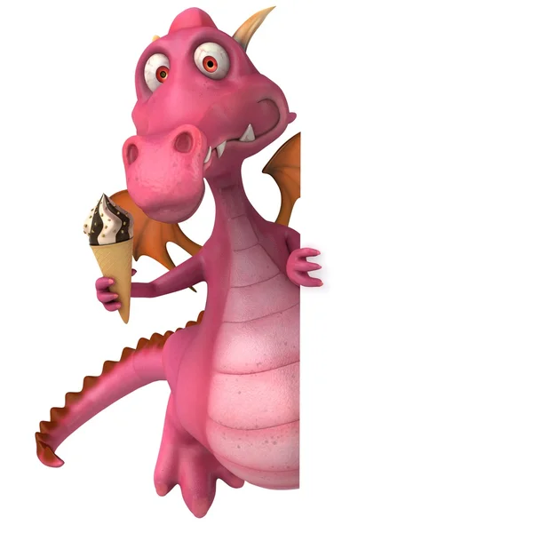 Fun cartoon dragon — Stock Photo, Image