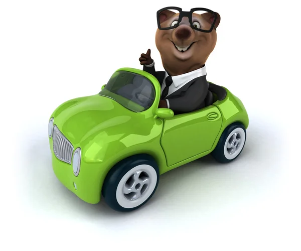 Fun cartoon bear — Stock Photo, Image