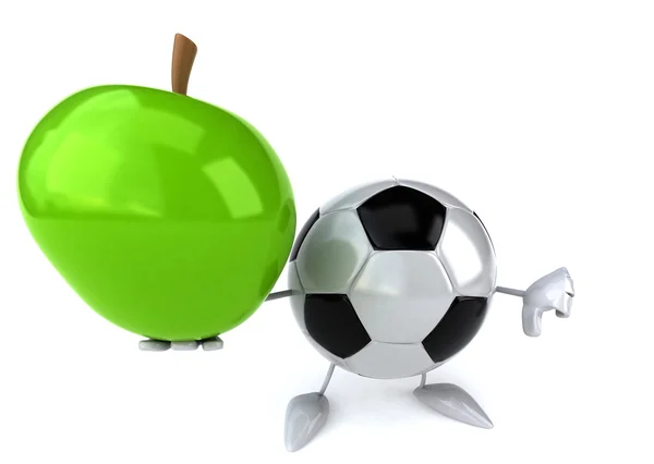 Ballon de football drôle — Photo