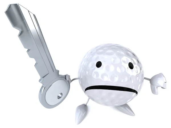 Divertida bola de golf de dibujos animados —  Fotos de Stock