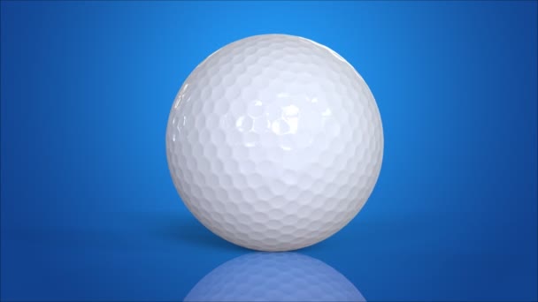 Pelota de golf blanca — Vídeo de stock