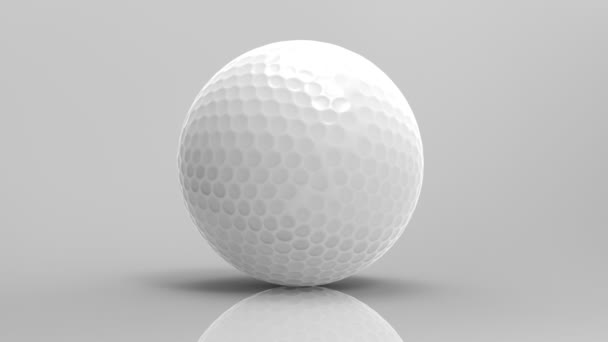 Pelota de golf blanca — Vídeo de stock