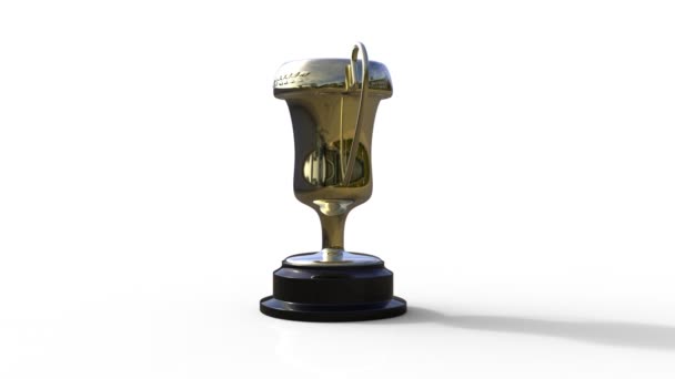 Trofeo coppa d'oro — Video Stock