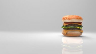 lezzetli büyük humburger