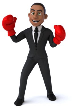 Eğlenceli karikatür işadamı