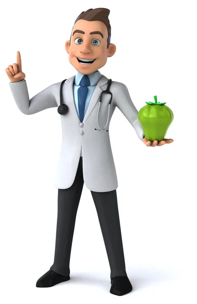 Fun cartoon doctor — Stock Photo, Image