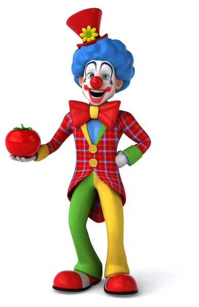 Roliga tecknade clown — Stockfoto