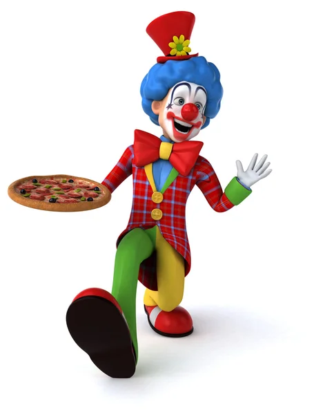 Spaß Cartoon Clown — Stockfoto