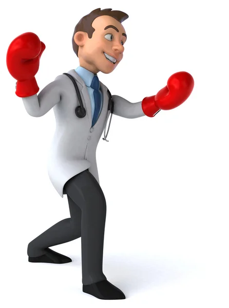 Fun cartoon doctor — Stock Photo, Image