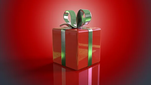 One red Gift — Stock Photo, Image