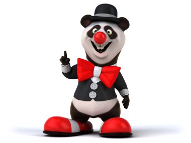 Eğlenceli çizgi film panda