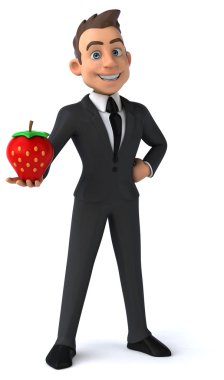 Eğlenceli karikatür işadamı