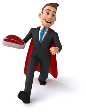 Eğlenceli karikatür işadamı