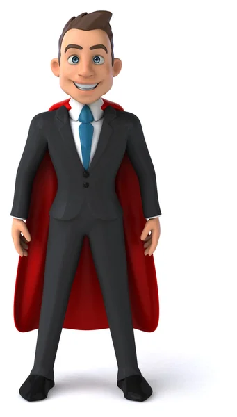 Leuke cartoon Super zakenman — Stockfoto