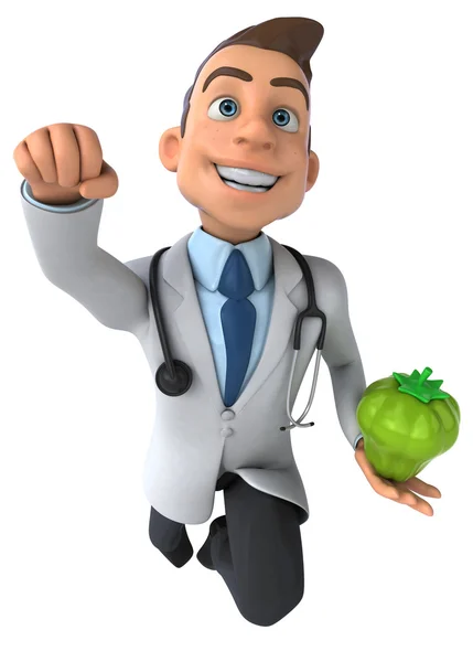 Fun cartoon doctor — Stock Photo, Image