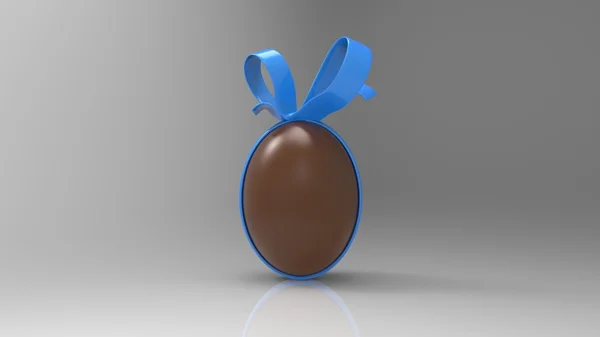 Big chocolate Easter egg — Stock Photo, Image