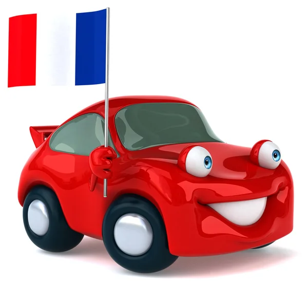 Fun cartoon car — Stock Photo, Image