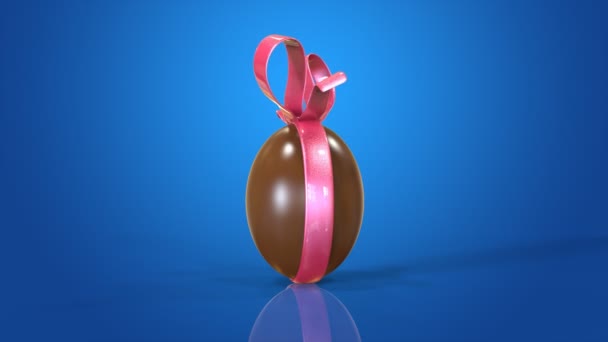 Huevo de Pascua de chocolate — Vídeos de Stock