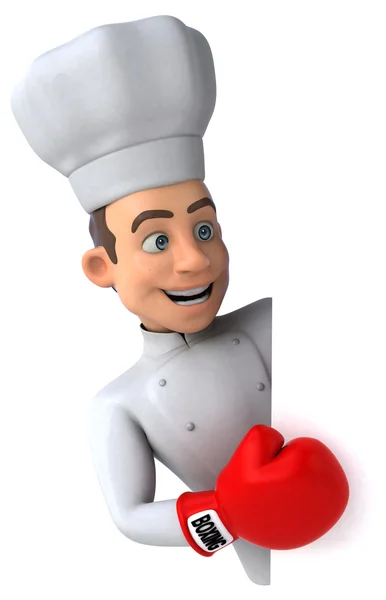 Divertido chef dos desenhos animados — Fotografia de Stock