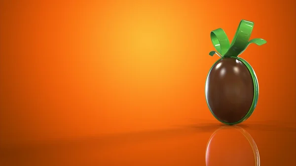 Big chocolate Easter egg — Stock Photo, Image