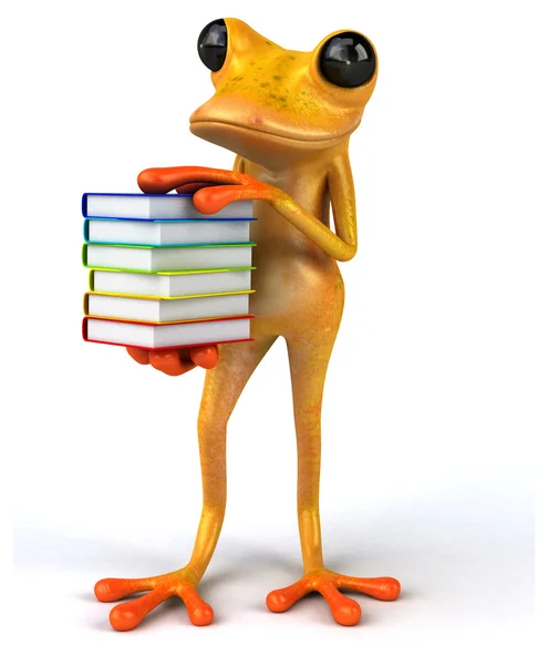 Fun cartoon frog — Stock Photo, Image