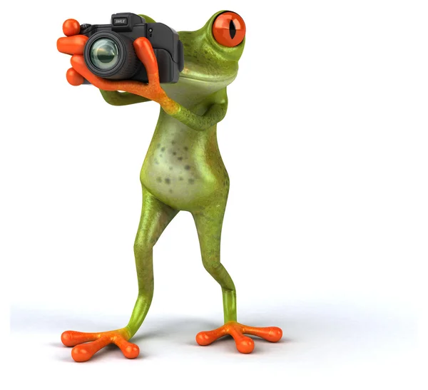 Funny cartoon frog — Stock Photo, Image