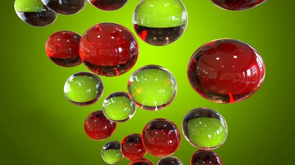 Czerwony i zielony kreskówka tło wino — Zdjęcie stockowe