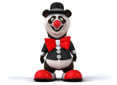 Eğlenceli çizgi film panda