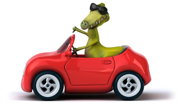 Roliga tecknade dinosaurie — Stockfoto