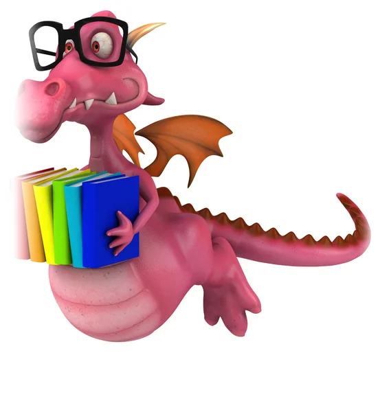 Roliga tecknade dragon — Stockfoto