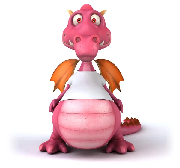Leuke cartoon dragon — Stockfoto