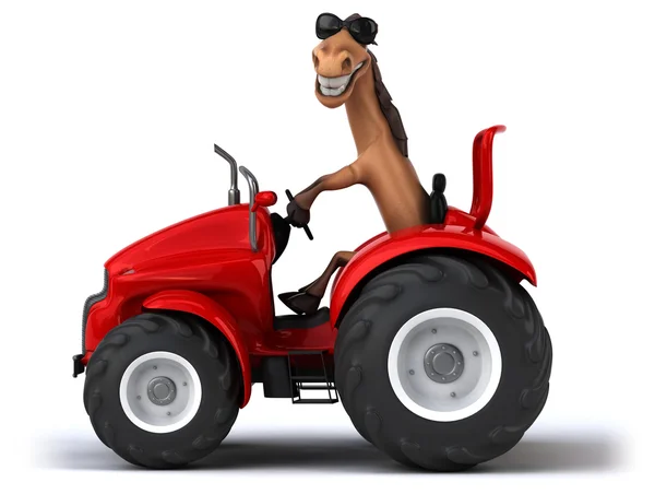 Cavalo engraçado dos desenhos animados — Fotografia de Stock