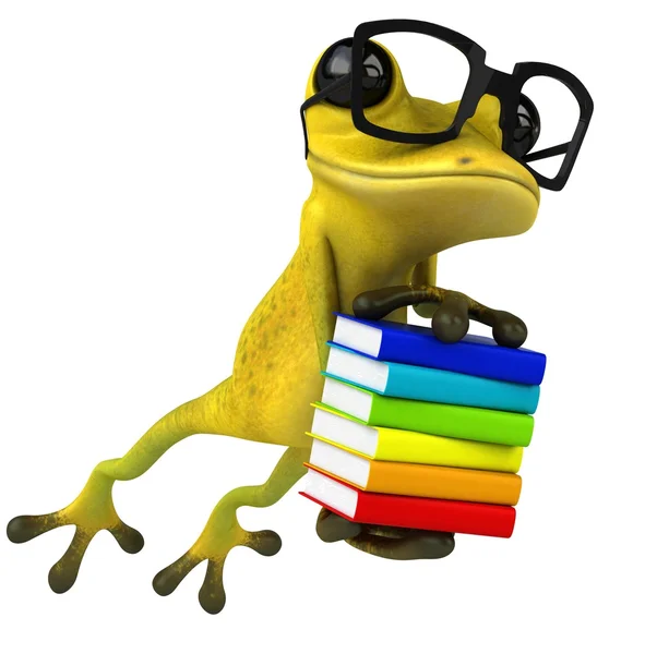 Fun cartoon frog — Stock Photo, Image