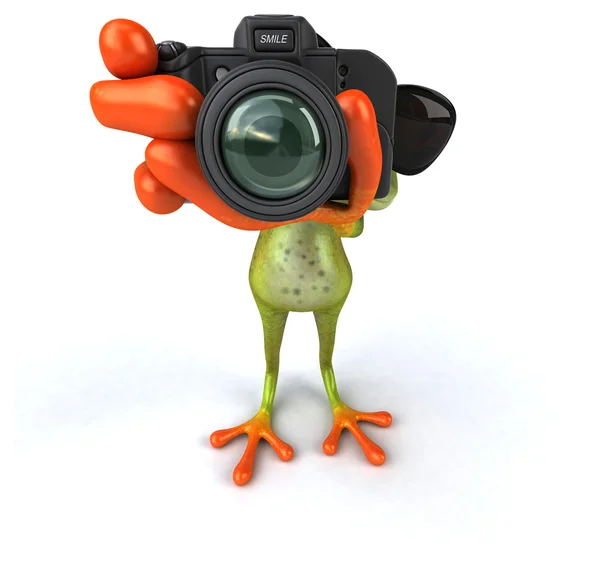 Funny cartoon frog — Stock Photo, Image