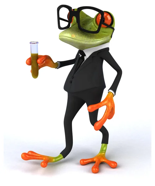 Funny cartoon frog — Stock Photo, Image