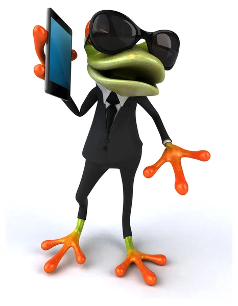 Funny cartoon frog — Stock Photo, Image