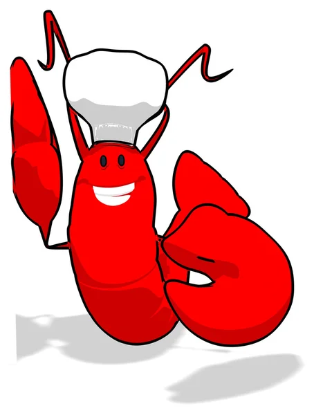 有趣的卡通龙虾 — 图库照片