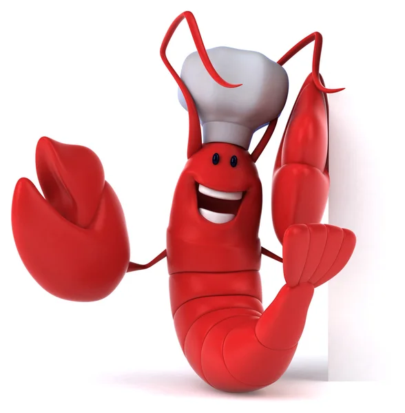 Fun cartoon lobster — Stock Photo, Image