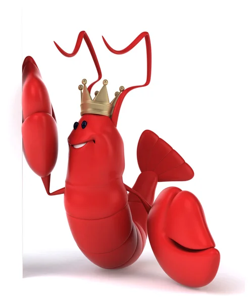 Fun cartoon lobster — Stock Photo, Image