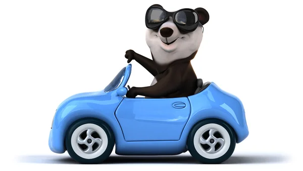 Leuke cartoon panda — Stockfoto