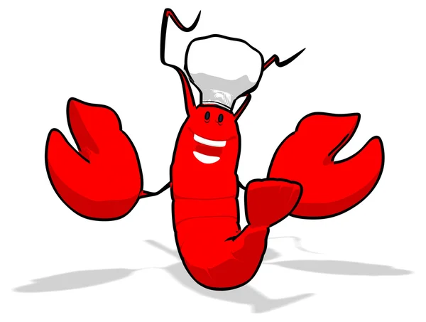 Fun cartoon lobster — Stock Photo, Image