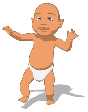 Eğlenceli çizgi film bebek